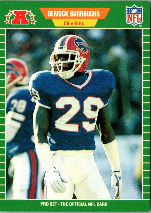 1989 Pro Set Derrick Burroughs #18 Rookie