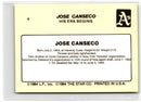 1986 Star Jose Canseco/Bat to waist