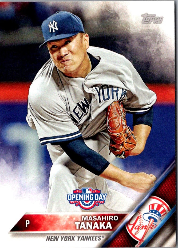 2016 Topps Opening Day Masahiro Tanaka