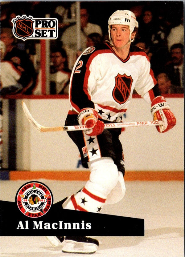 1991 Pro Set French Al MacInnis #275