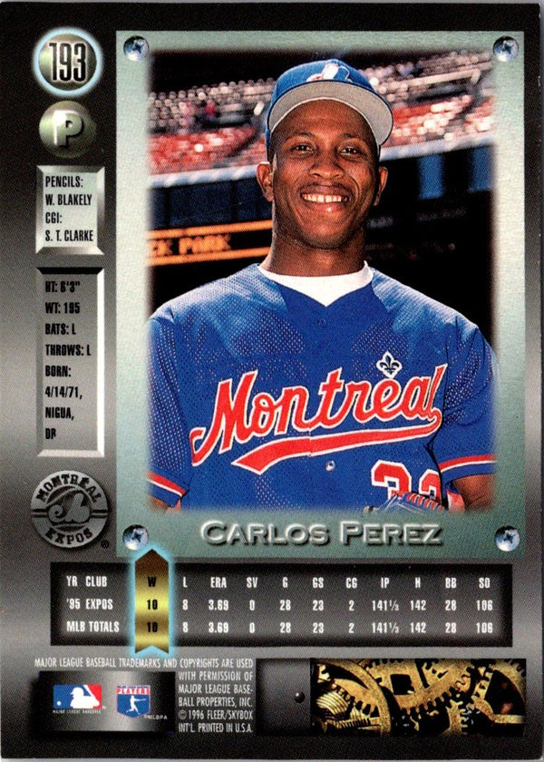 1995 Fleer Update Carlos Perez #U-108 Rookie