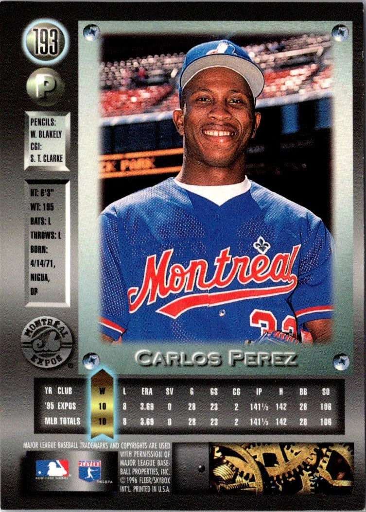 1995 Fleer Update Carlos Perez