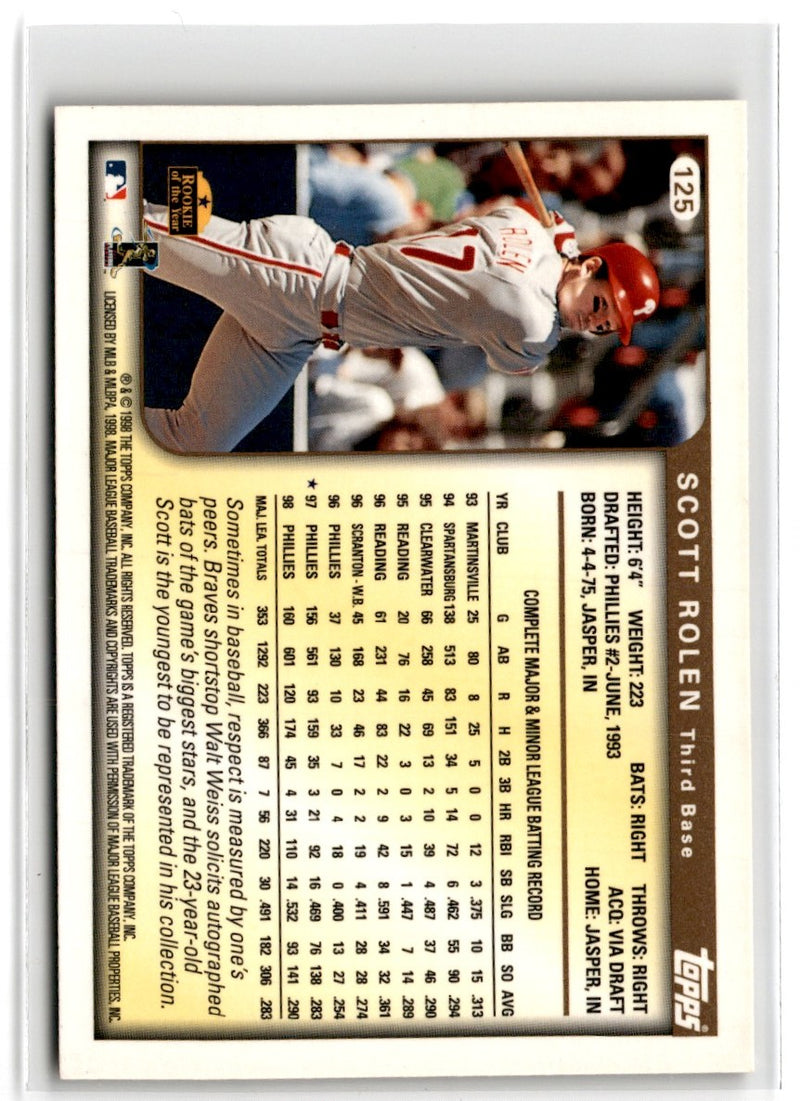 1999 Topps Scott Rolen