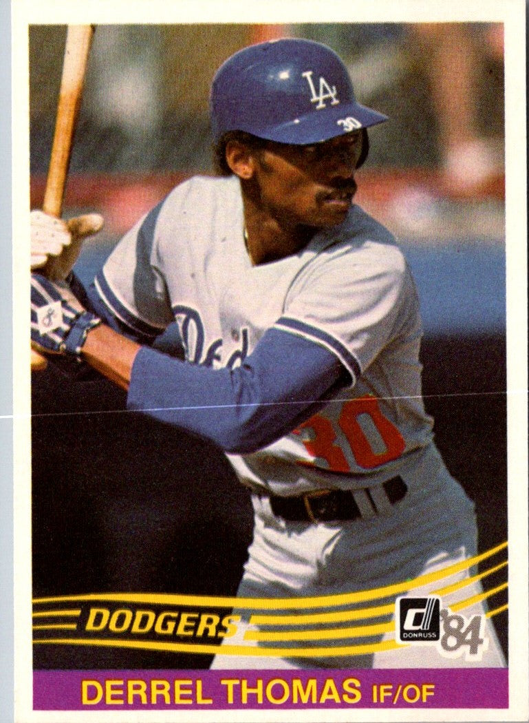 1984 Donruss Derrel Thomas