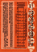 1988 Topps Franklin Stubbs
