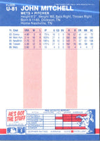 1987 Fleer Update John Mitchell #U-81