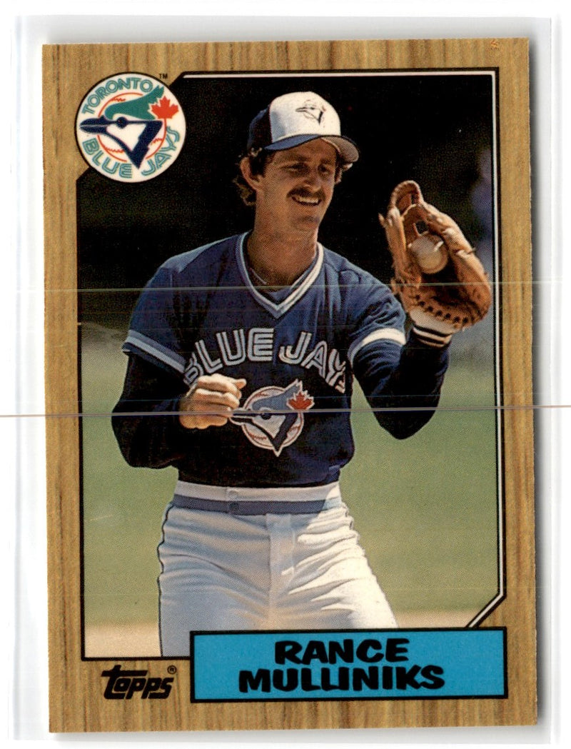 1987 Topps Tiffany Rance Mulliniks