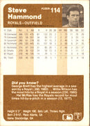 1983 Fleer Steve Hammond
