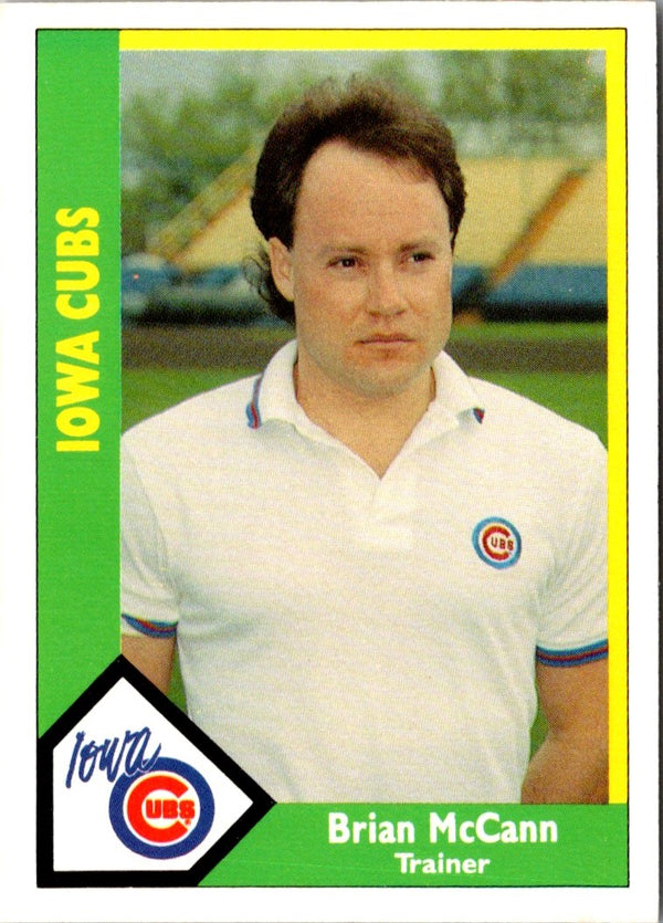 1990 CMC Iowa Cubs Brian McCann #25