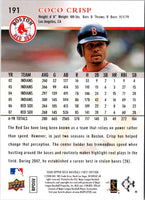 2008 Upper Deck First Edition Coco Crisp #191