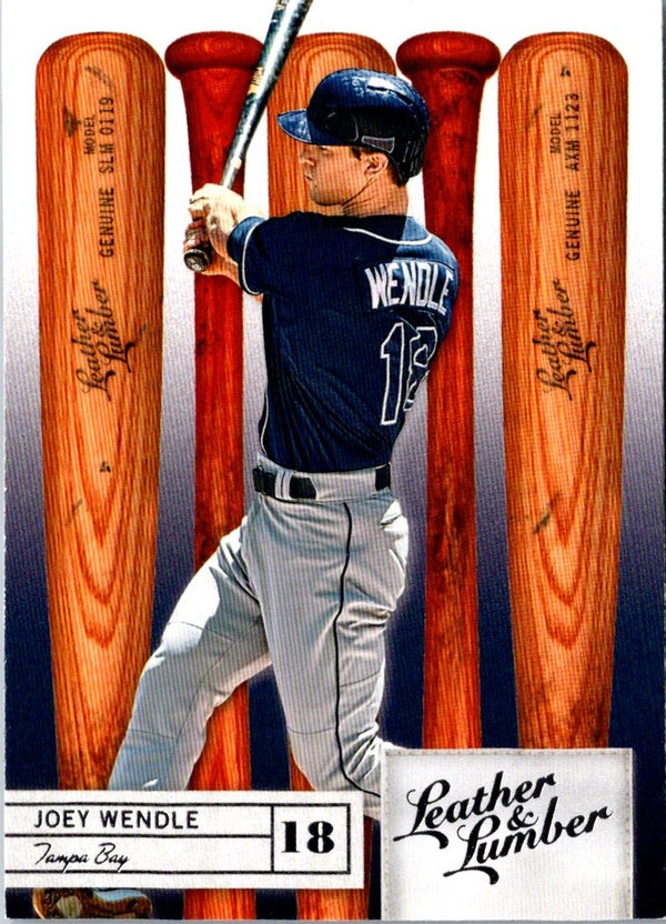 2019 Panini Leather & Lumber Joey Wendle #76