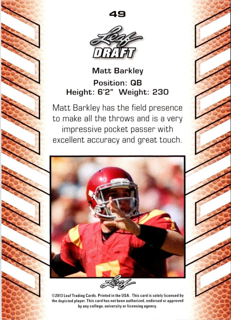 2013 Leaf Draft Matt Barkley