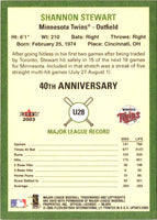 2003 Fleer Tradition Update Shannon Stewart #U28