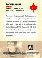 2007 In The Game O Canada Dion Phaneuf #70