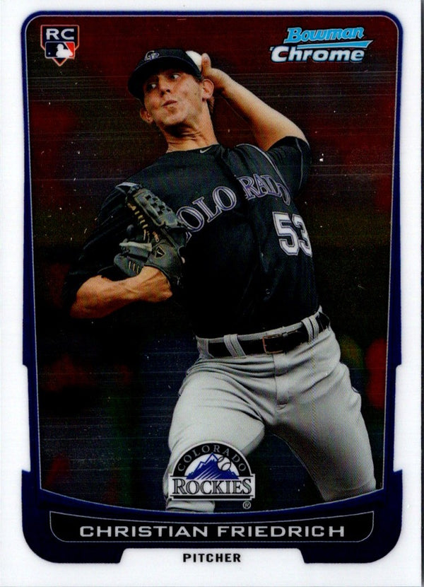 2012 Bowman Chrome Christian Friedrich #207 Rookie