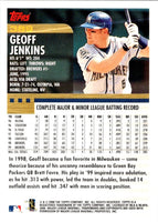 2000 Topps Geoff Jenkins #389