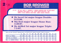 1988 Topps Toys'R'Us Rookies Bob Brower #2