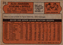 1972 Topps Alex Johnson