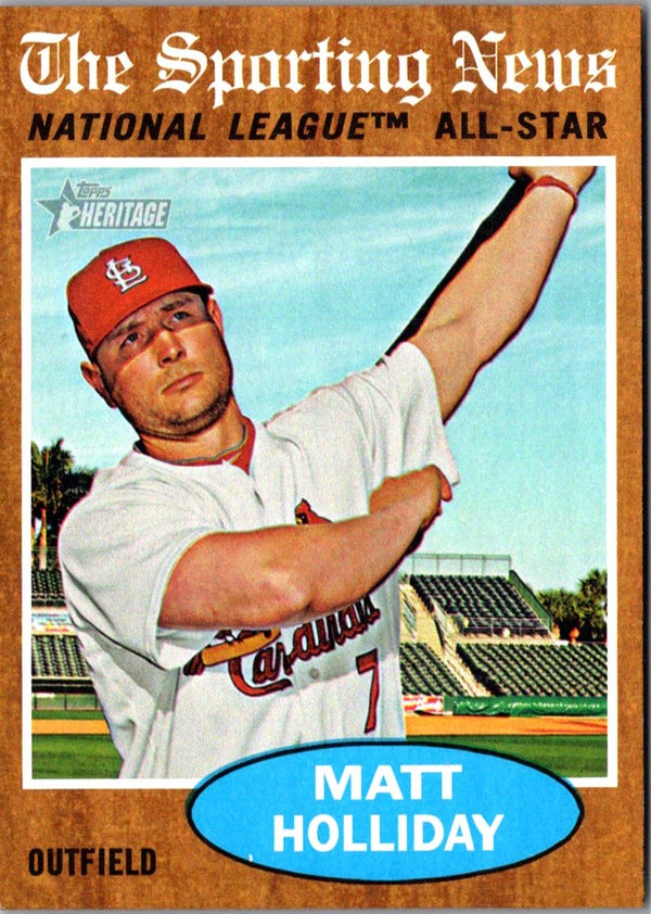 2011 Topps Heritage Matt Holliday #395