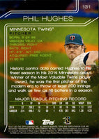 2015 Stadium Club Phil Hughes #131