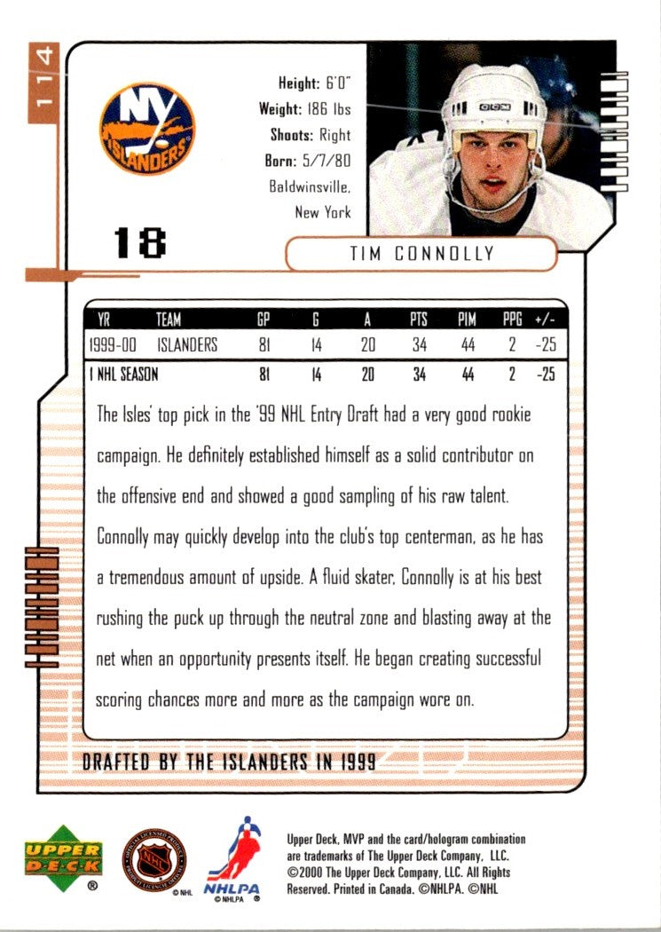 2002 Upper Deck Tim Connolly