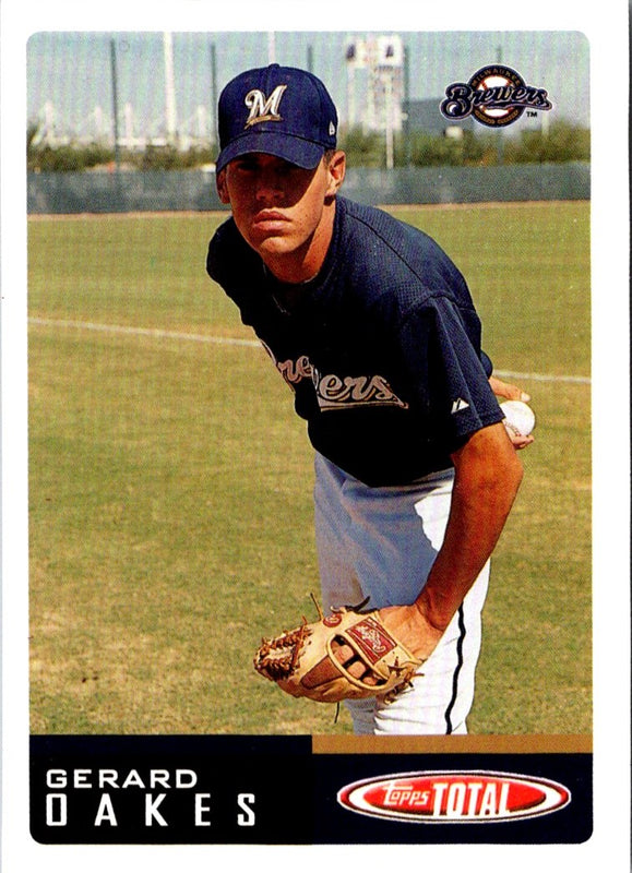 2002 Topps Total Gerard Oakes #43 Rookie