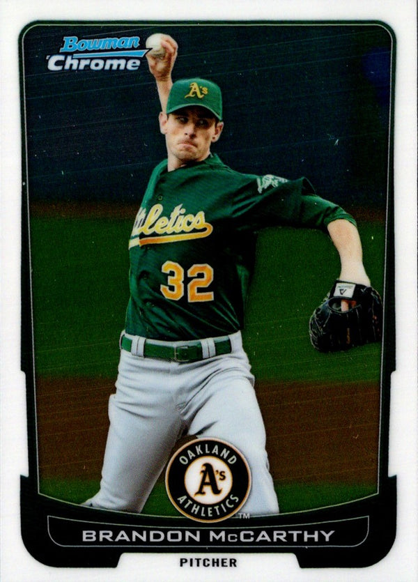 2012 Bowman Chrome Brandon McCarthy #166