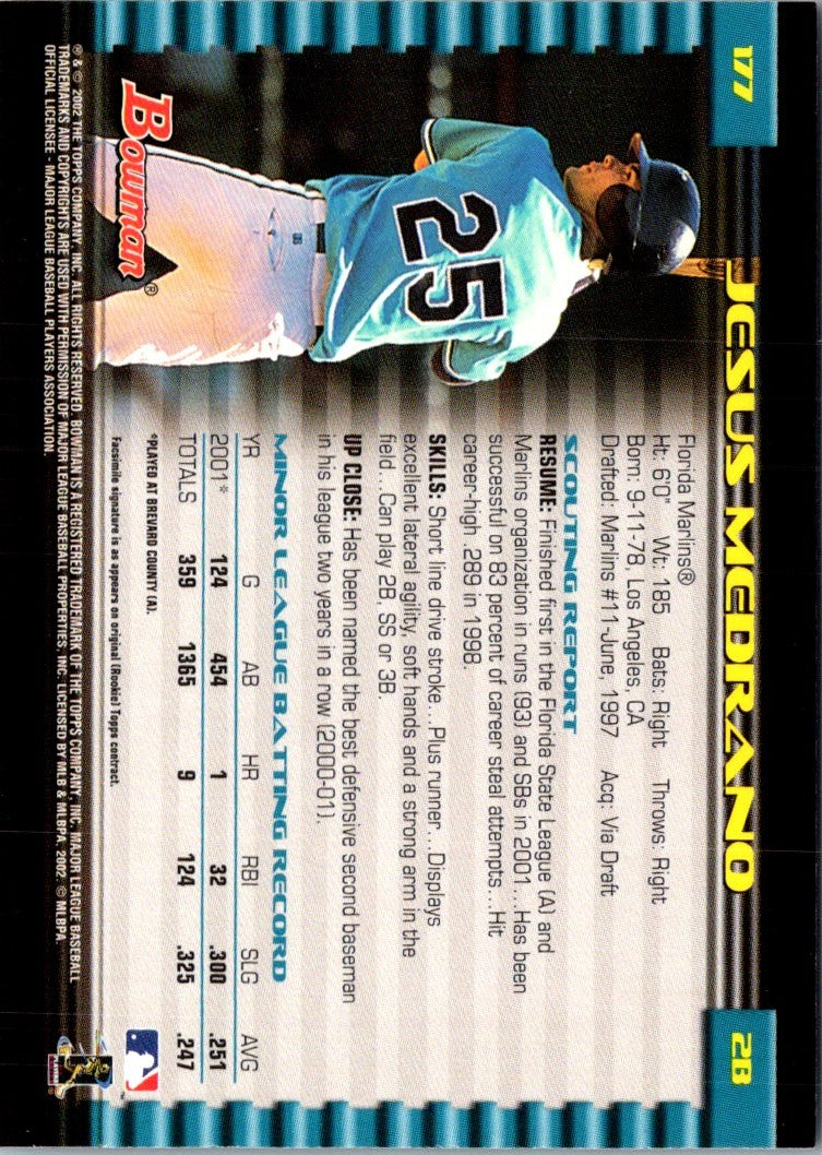 2002 Bowman Jesus Medrano