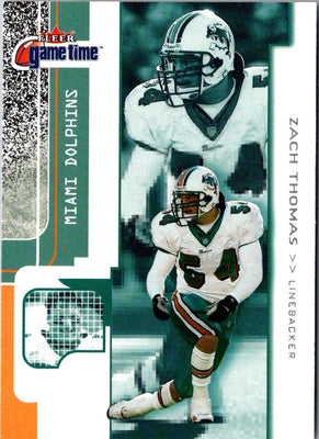 2001 Fleer Game Time Extra Zach Thomas #70