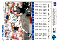 1995 Collector's Choice SE Silver Signature David Cone #210