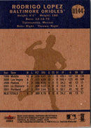 2002 Fleer Tradition Update Rodrigo Lopez
