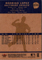 2002 Fleer Tradition Update Rodrigo Lopez #U144