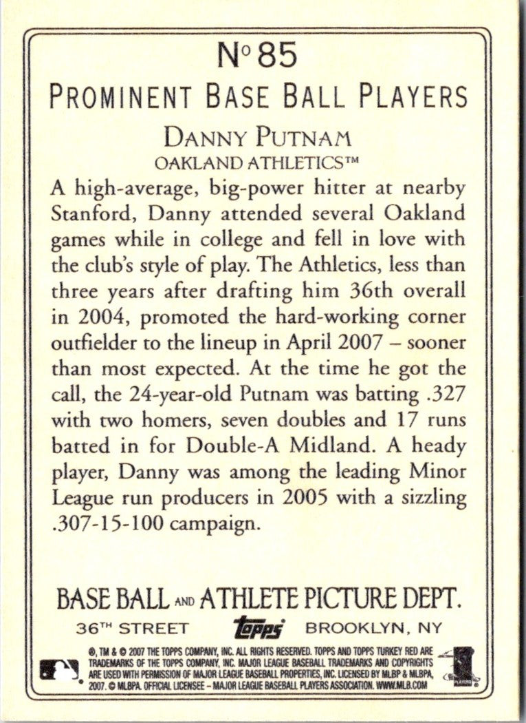 2007 Topps Danny Putnam