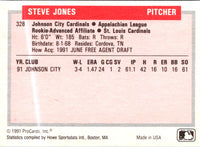 1991 ProCards Tomorrow's Heroes Steve Jones #328