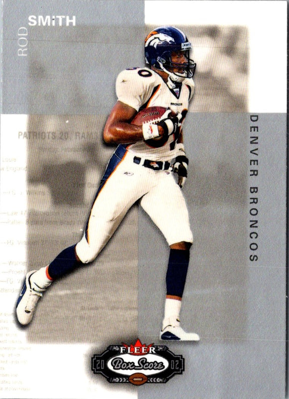 2002 Fleer Box Score Rod Smith #100