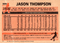 1983 O-Pee-Chee Jason Thompson #209