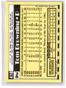 1990 Topps Tiffany Tom Browning