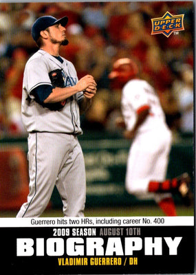 2010 Upper Deck Season Biography Vladimir Guerrero #SB-145