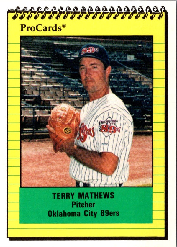 1991 ProCards Terry Mathews #173