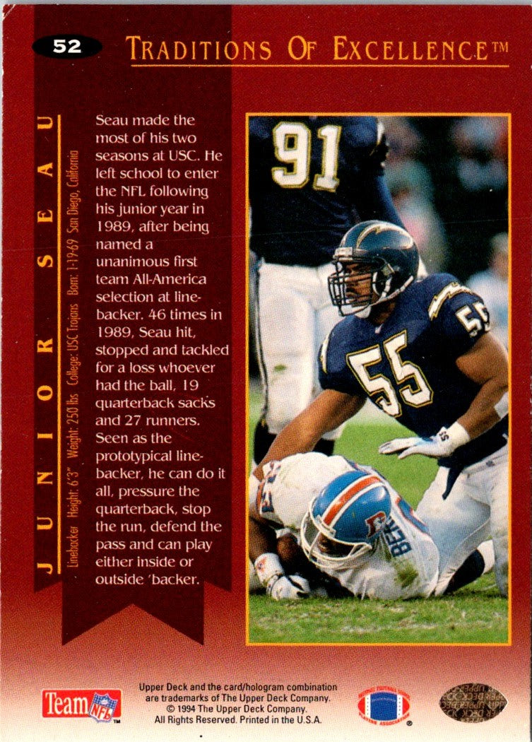 1994 Collector's Choice Junior Seau