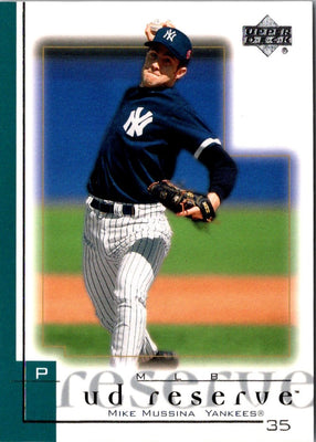 2001 UD Reserve Mike Mussina #84