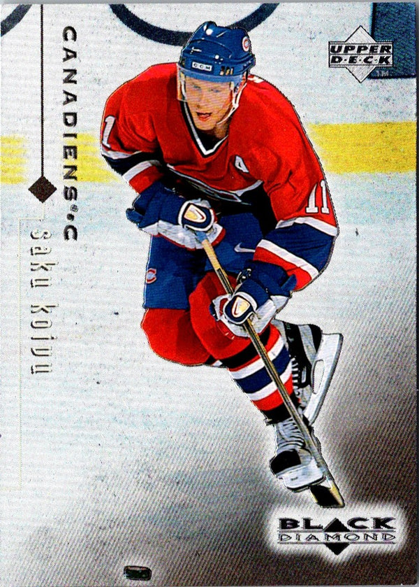 1998 Upper Deck Black Diamond Saku Koivu #46