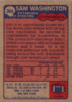 1985 Topps Sam Washington #364 Rookie