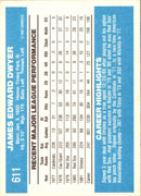 1982 Donruss Jim Dwyer