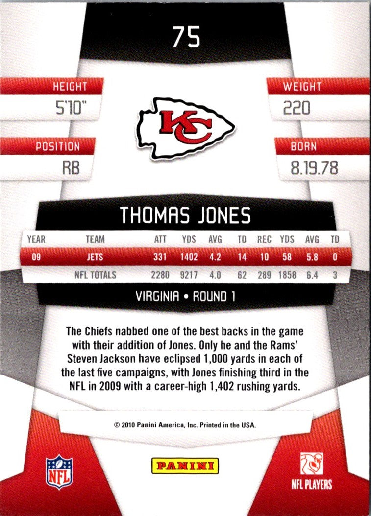 2010 Panini Certified Thomas Jones