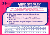 1988 Topps Toys'R'Us Rookies Mike Stanley #29