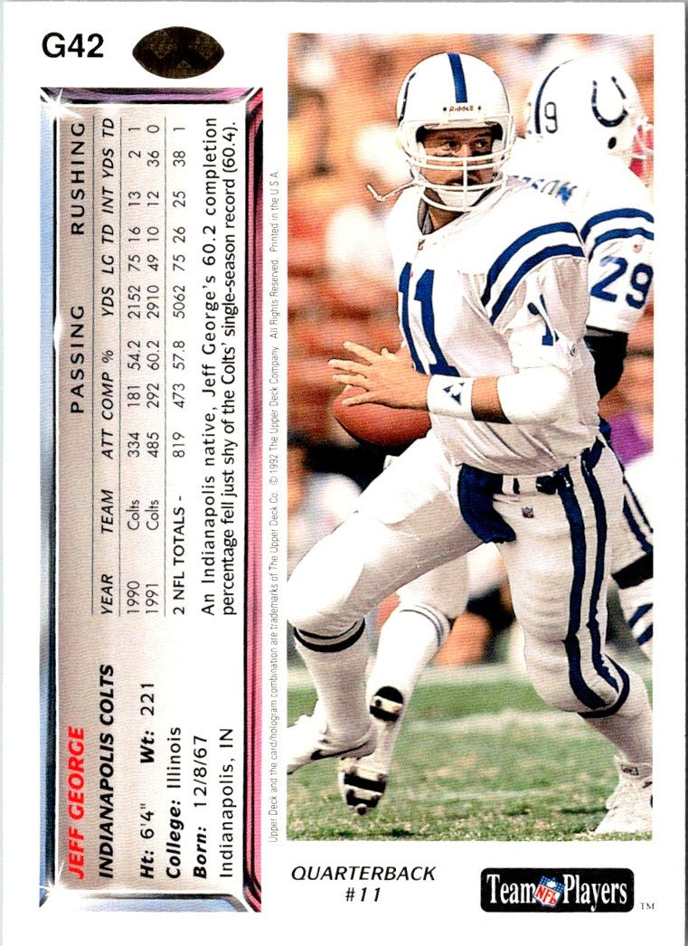 1992 Upper Deck Jeff George