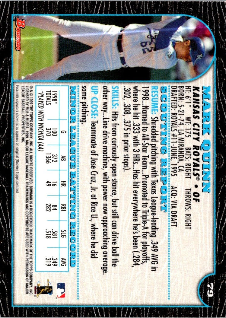 1999 Bowman Mark Quinn