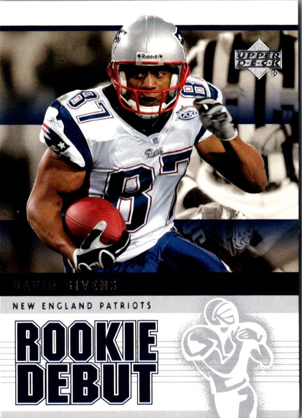 2005 Upper Deck Rookie Debut Gold 100 David Givens #58