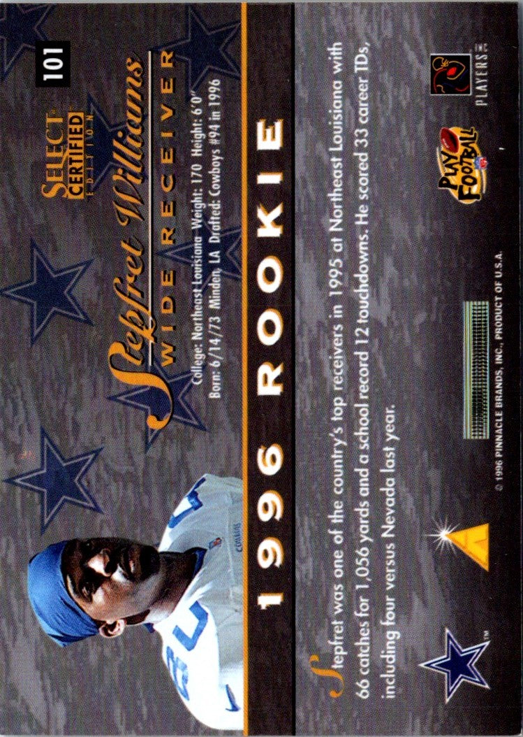 1996 Select Certified Artist's Proofs Stepfret Williams